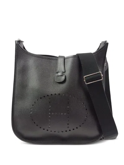 Pre-owned Hermes 2011 Evelyne Iii Gm Shoulder Bag In Black