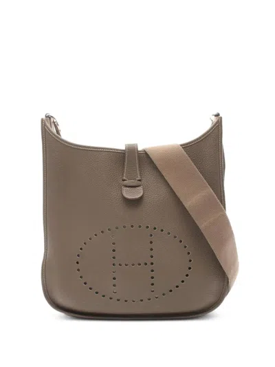 Pre-owned Hermes 2011 Evelyne Iii Gm Shoulder Bag In Brown