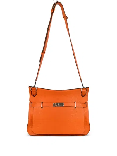 Pre-owned Hermes 2011 Jypsiere 34 Shoulder Bag In Orange