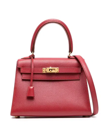 Pre-owned Hermes 2011  Kelly 20 Two-way Handbag In Red