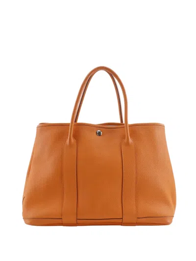 Pre-owned Hermes 2011 Negonda Garden Party 36 Tote Bag In Orange