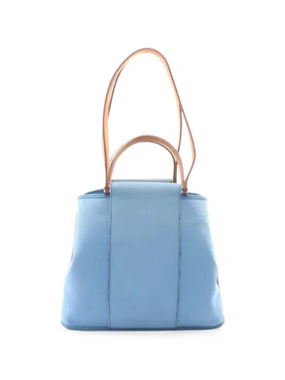 Pre-owned Hermes 2011 Pm Kabak Tote Bag In Blue