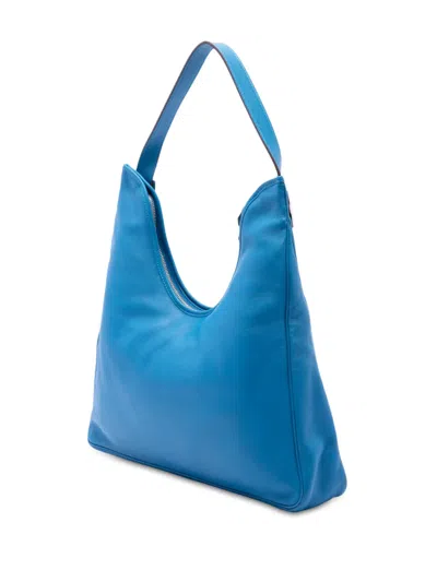 Pre-owned Hermes 2011 Swift Massai Cut 40 Satchel In Blue