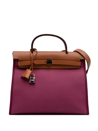 Pre-owned Hermes 2011 Toile Herbag Zip 31 Satchel