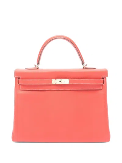Pre-owned Hermes 2012 35 Candy Kelly Tote Bag In Pink
