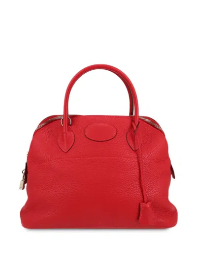 Pre-owned Hermes 2012 Bolide 31 Two-way Tote Bag In 红色