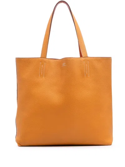 Pre-owned Hermes 2012 Clemence Double Sens 36 Tote Bag