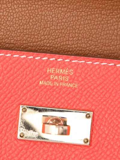 Pre-owned Hermes 2012 Epsom Verso Kelly Longue Wallet Long Wallets In Pink