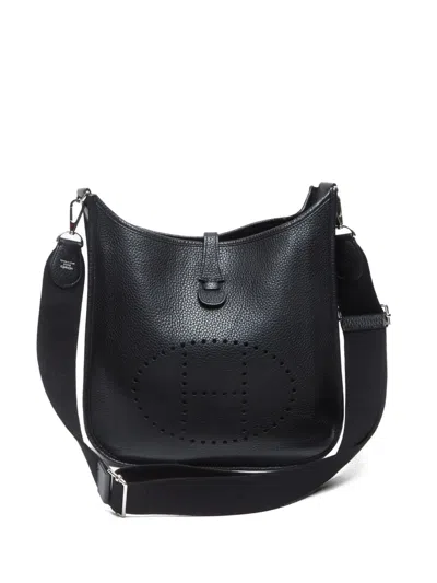 Pre-owned Hermes 2012 Evelyn Pm Handbag In Black