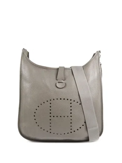 Pre-owned Hermes 2012  Evelyne 3 Tgm Shoulder Bag In Grey
