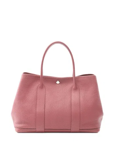 Pre-owned Hermes 2012 Garden Party Handbag In Pink