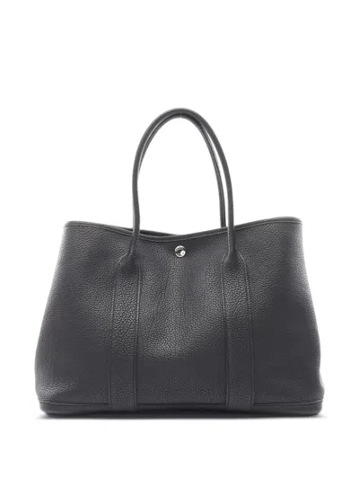 Pre-owned Hermes 2012 Garden Party Pm Tote Bag In Black