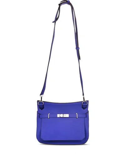 Pre-owned Hermes 2012 Jypsiere 28 Shoulder Bag In Blue