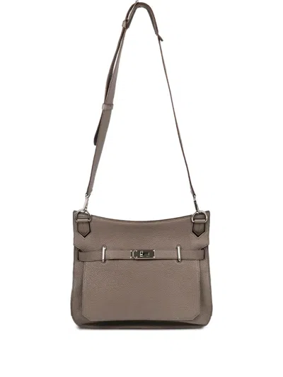 Pre-owned Hermes 2012 Jypsiere 34 Shoulder Bag In Brown