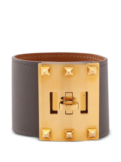 Pre-owned Hermes 2012 Kelly Extreme Bangle In Brown