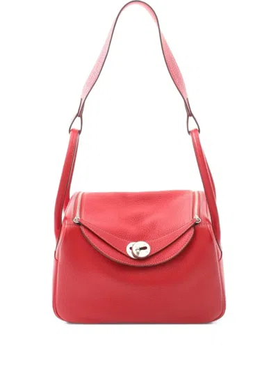 Pre-owned Hermes 2012 Lindy 26 Shoulder Bag In Red