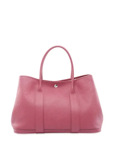 Pre-owned Hermes 2012 Negonda Garden Party 36 Tote Bag In Purple