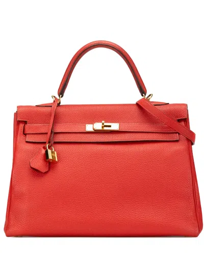 Pre-owned Hermes 2012 Togo Kelly Ii Retourne 35 Satchel