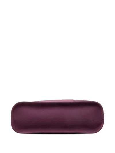 Pre-owned Hermes 2012 Toile Cabag 32 Satchel In Purple