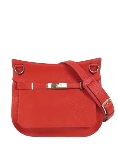 Pre-owned Hermes 2013 28 Jypsiere Shoulder Bag In Red