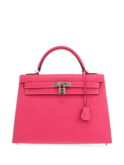 Pre-owned Hermes 2013 32 Kelly Tote Bag In 粉色