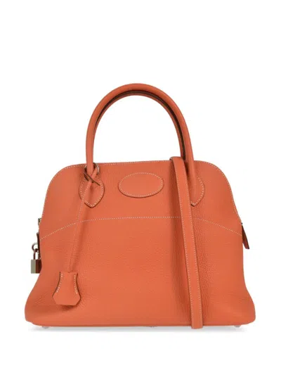 Pre-owned Hermes 2013 Bolide 31 Two-way Bag In Orange