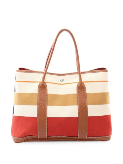 Pre-owned Hermes 2013 Garden Party Pm Tote Bag In Neutral