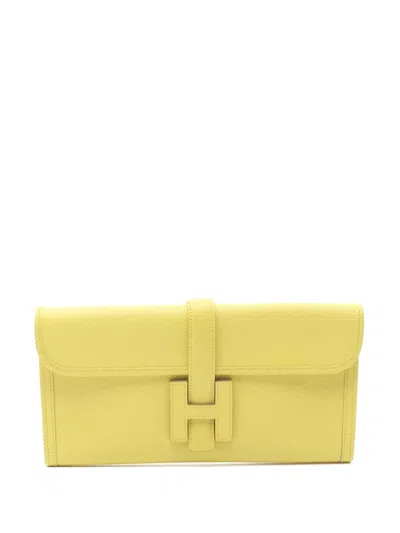 Pre-owned Hermes 2013 Jiggerlan Epsom Leather Clutch Bag