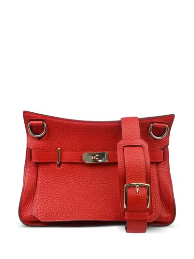 Pre-owned Hermes 2013 Jypsiere 31 Shoulder Bag In Red