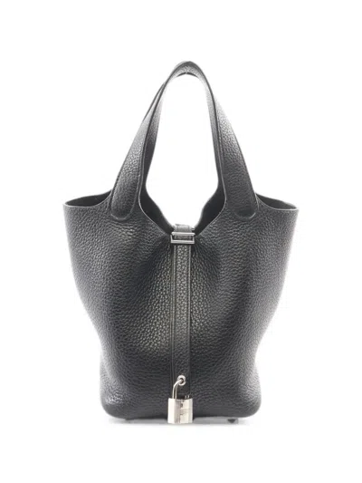 Hermes 2013 Picotin Lock Pm Tote Bag In Black