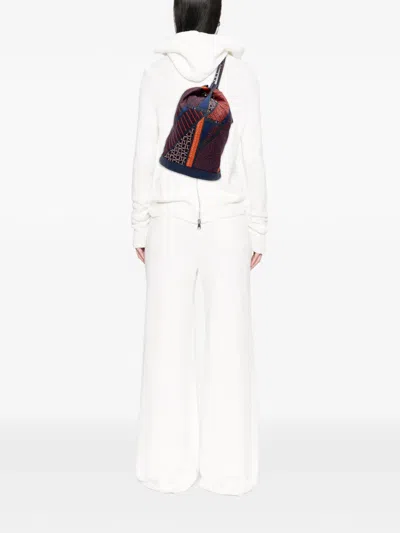 Pre-owned Hermes 2013 Silk And Evercolor Carre En Cravates Sac Soie Cool 22 Backpack In Blue