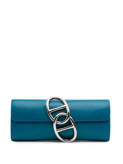 Pre-owned Hermes 2013 Tadelakt Egee Clutch Bag