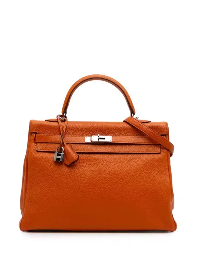 Pre-owned Hermes 2013 Togo Kelly Ii Retourne 35 Satchel