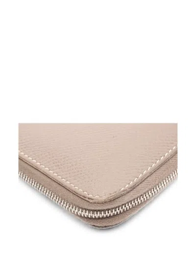 Pre-owned Hermes 2013 Zip-up Wallet In Grey