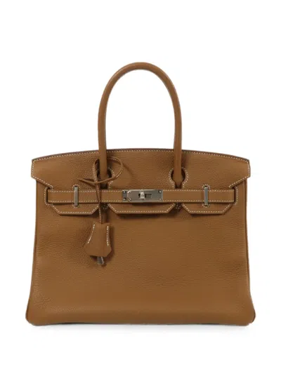 Pre-owned Hermes 2014 30 Birkin Tote Bag In Brown