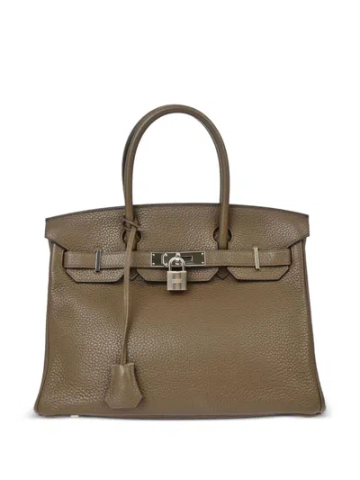 Pre-owned Hermes 2014 Birkin 30 Tote Bag In Brown