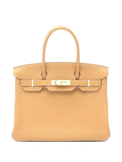 Pre-owned Hermes 2014 Birkin 30 Tote Bag In Neutral