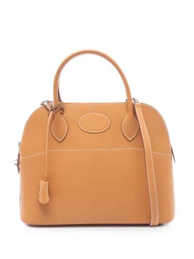 Pre-owned Hermes 2014 Bolide 31 Tote Bag In Brown