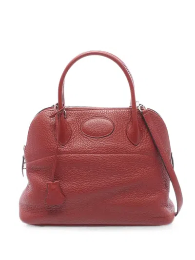 Pre-owned Hermes 2014 Bolide 31 Tote Bag In Red