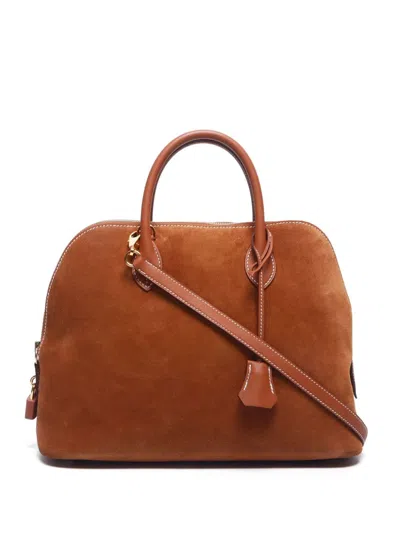 Pre-owned Hermes 2014 Bolide Two-way Handbag In ブラウン