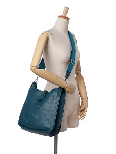 Pre-owned Hermes 2014 Clemence Evelyne Iii 29 Crossbody Bag