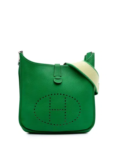 Pre-owned Hermes 2014 Clemence Evelyne Iii 29 Crossbody Bag