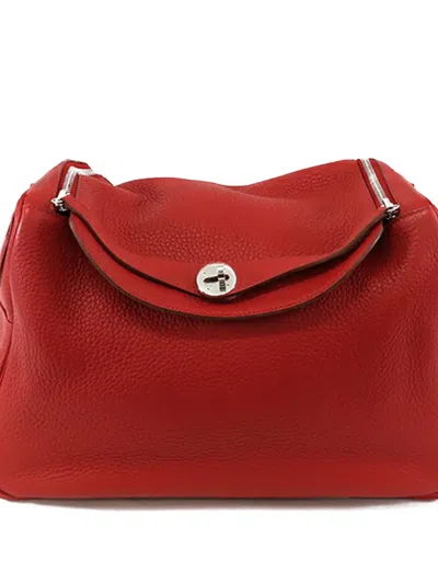 Pre-owned Hermes 2014 Clemence Lindy 34 Satchel