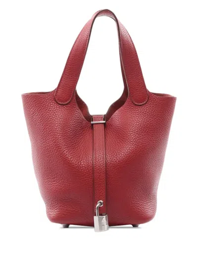 Pre-owned Hermes 2014 Clemence Picotin Lock 18 Handbag