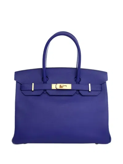 Pre-owned Hermes 2014 Epsom Birkin Retourne 30 Handbag