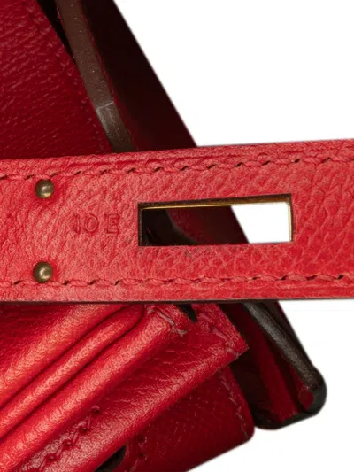 Pre-owned Hermes 2014 Epsom Birkin Retourne 30 Handbag In 红色