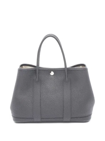 Pre-owned Hermes 2014 Garden Party Tpm Shoulder Bag In Gray