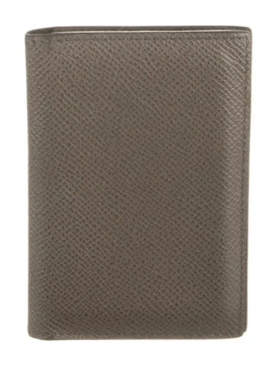 Pre-owned Hermes 2014 Mc² Euclide Cardholder In Grey