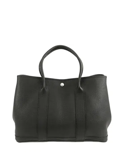 Pre-owned Hermes 2014 Negonda Garden Party 36 Tote Bag In Black