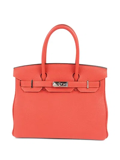 Pre-owned Hermes 2014  Togo Birkin 30 In Orange